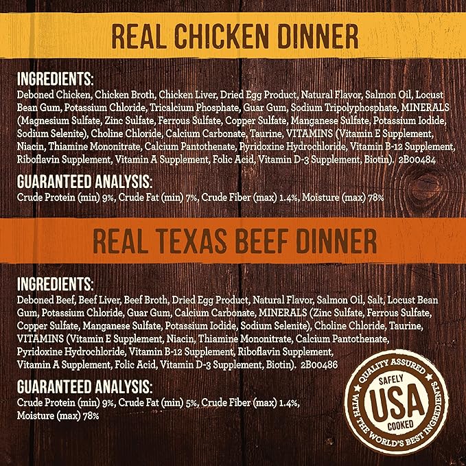 Merrick Grain Free Premium and Natural Canned Dog Food, Soft and Healthy, Real Beef and Chicken Variety Pack - (Pack of 12) 9.5 lb. Cans