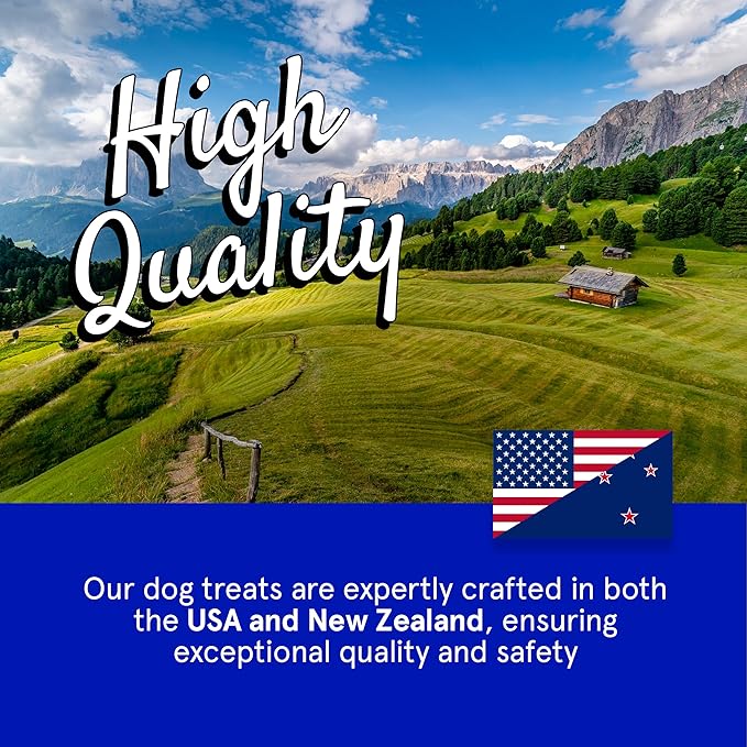 Real Meat Dog Treats - Two 12oz Bag of Bite-Sized Air-Dried Lamb Jerky for Dogs - Grain-Free Jerky Dog Treat Made up of 95% Free-Range, Grass Fed Lamb - All-Natural High Protein Dog Treat