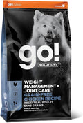 Go! Solutions Weight Management + Joint Care Chicken Grain-Free Dry Dog Food, Premium Kibble for Adults & Seniors with Added Glucosamine & Chondroitin for Healthy Mobility, 3.5 lb Bag