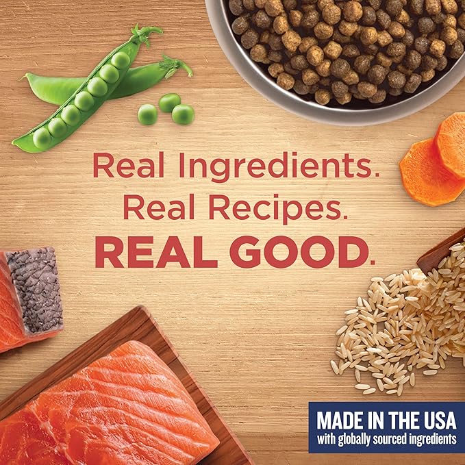 Nutrish Rachael Ray Adult Dry Dog Food Real Salmon, Veggies & Brown Rice Recipe, 12 lb. Bag