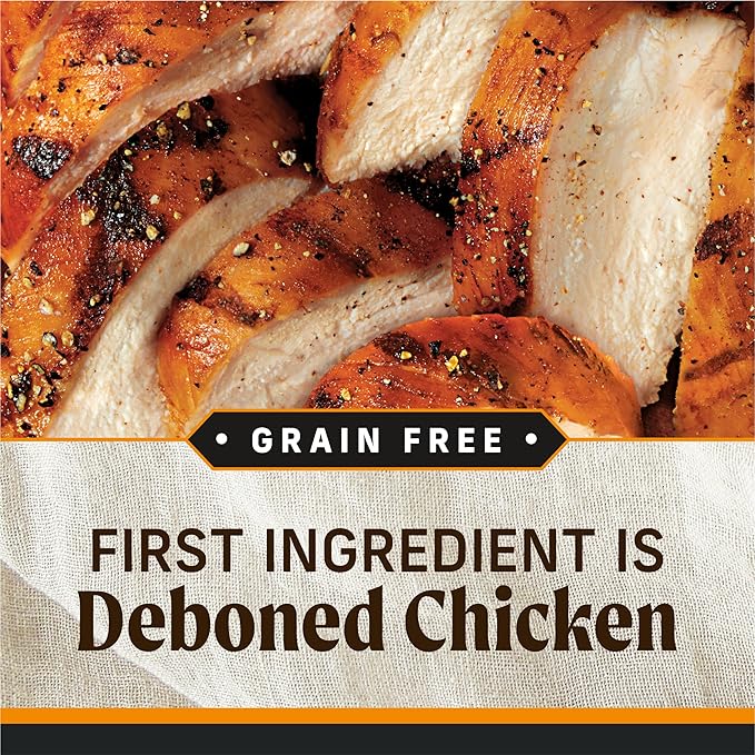 Merrick Backcountry Grain Free Premium Canned Dog Food, Soft And Healthy Wet Recipe, Real Chicken Dinner - (Pack of 12) 12.7 oz. Cans