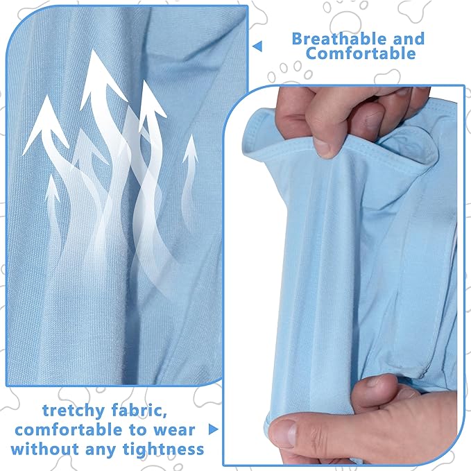 Cat Recovery Suit Anti Licking, Cat Surgery Recovery Suit Female Cats Kitten Onesie After Spay, Cone of Shame Alternative, Post- Surgery Kitten Surgical Clothes for Abdominal Wounds(Blue,M)