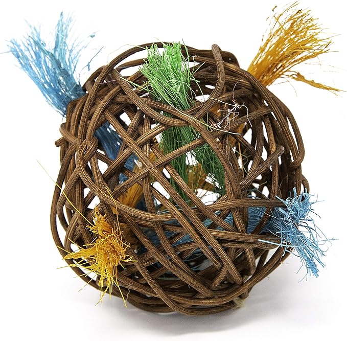 Oxbow Enriched Life Loco Ball, Rabbit Toys, Guinea Pig Toys, Enrichment for Bunny, Hamster, Rabbit, Chinchilla, Rat, Chinchilla Cage Accessories, Guinea Pig Accessories for Cage (Pack of 2)
