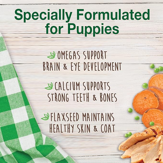 Nylabone Healthy Edibles Natural Puppy Chews Long Lasting Treats for Puppies,Turkey & Sweet Potato Flavor,X-Small/Petite,16 Count (Pack of 2)
