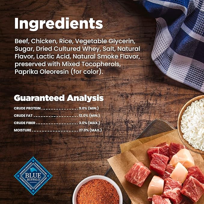 Blue Buffalo Nudges Minis Grillers Made with Real Steak, Natural Dog Treats Mineral-Enhanced for Flavor, 10 oz. Bag (Pack of 2)