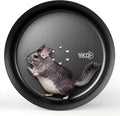 15" Silent Chinchillas Exercise Wheel, Aluminum Alloy Noiseless Running Wheel for Syrian Hamsters, Hedgehogs, Squirrels and Small Pets (Black)