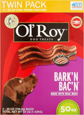 Ol' Roy Bark'n Bac'n Dog Treats, (Bark'n Bac'n, 50-Ounce)