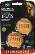 StartMark (3 Pack) StarMark Everlasting Bacon Dog Dental Chews, Small (2 Chews Per Pack / 6 Total)