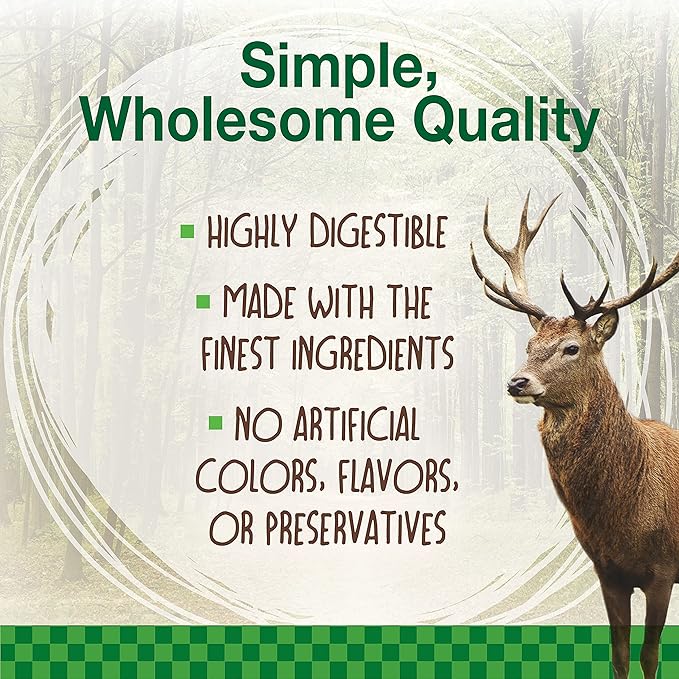 Nylabone Healthy Edibles WILD Natural Dog Chew Treats for Large Dogs, Long Lasting Dog Healthy Chew Antler Bone Made in USA, Venison Flavor, For Dogs Up to 50 lbs. (10 Count)