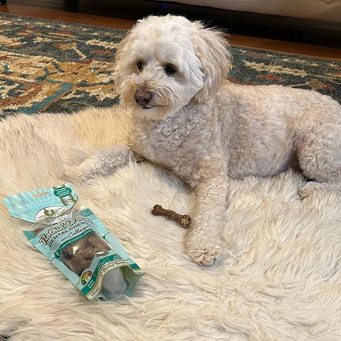 Fieldcrest Farms Nothin’ to Hide Dental Chews with Collagen – 3" Beef‑Flavor Bones, 12‑Pack