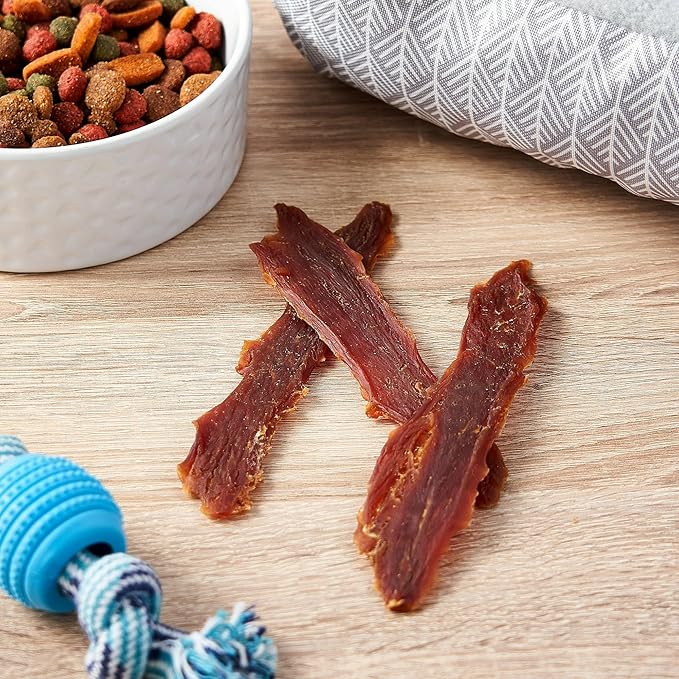 Golden|Rewards Duck Jerky Dog Treats, 16 oz Bag, Real Duck Breast, Only 3 Ingredients, Low Fat, Grain-Free, No by-Products, No Corn Wheat or Soy, Natural High Protein Chews for All Dog Sizes