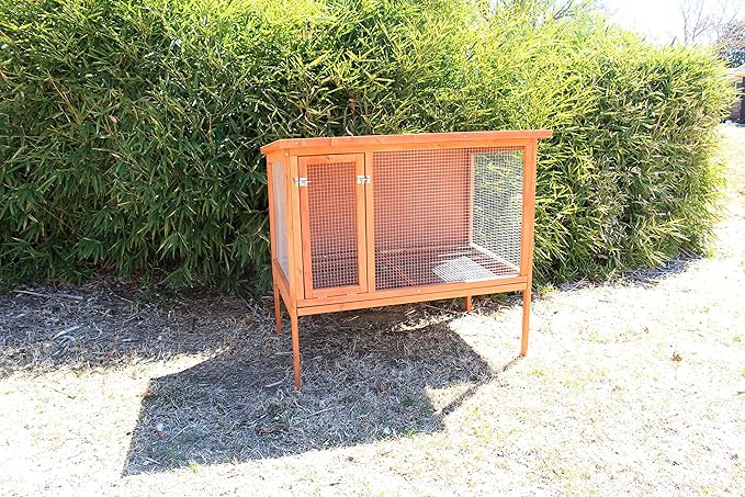 Zylina Rabbit Hutch 46" (L) X 25.6"(W) X 43.3" (H)