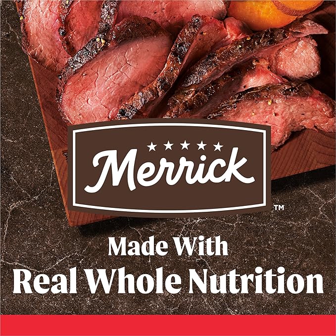 Merrick Premium Grain Free Dry Adult Dog Food, Wholesome And Natural Kibble With Beef, Bison And Sweet Potato - 22.0 lb. Bag