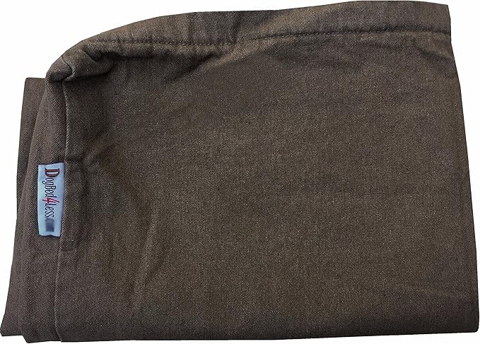Dogbed4less XXL Orthopedic Extreme Comfort Memory Foam Dog Bed for Large Dog, Internal Waterproof Lining and External Machine Washable Denim Cover, 55X37 Pet Pillow, Brown